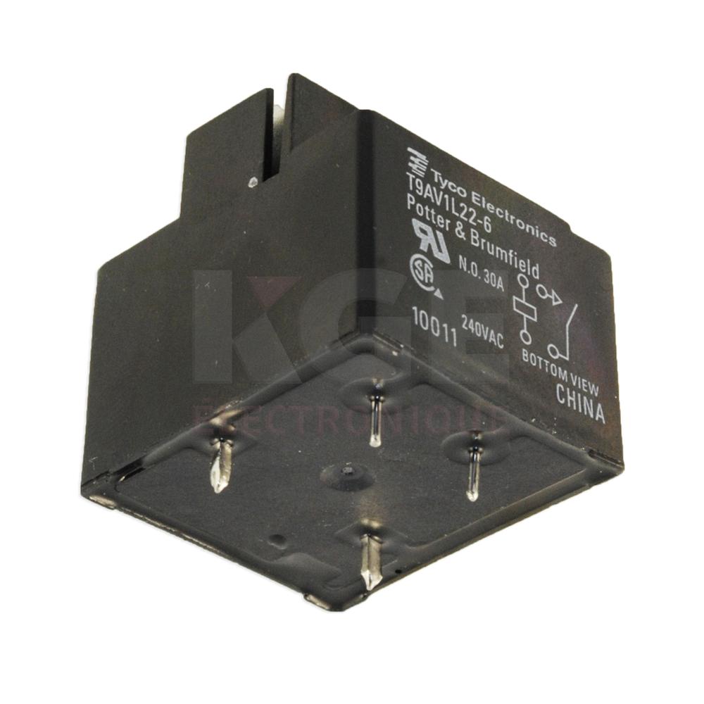 6VDC 30A relay N.O. SPST T9AV1L22-6
