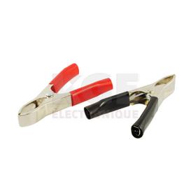 Pinche aligator 15 ampères rouge et noir
