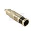 RCA Connector for RG6/U (Black)