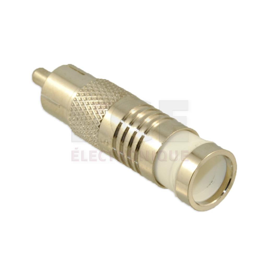 Connecteur RCA pour RG6/U (Blanc)