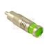 RCA Connector for RG6/U (Green)