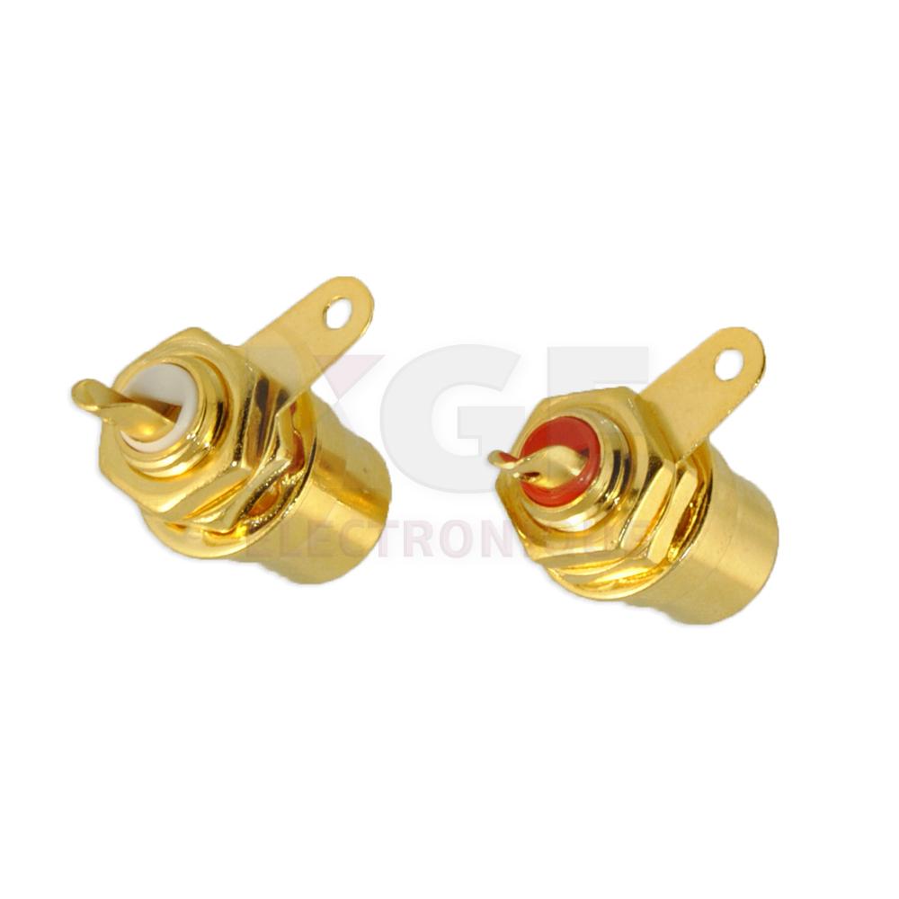 Wall Mount audio RCA Adapter to Solder