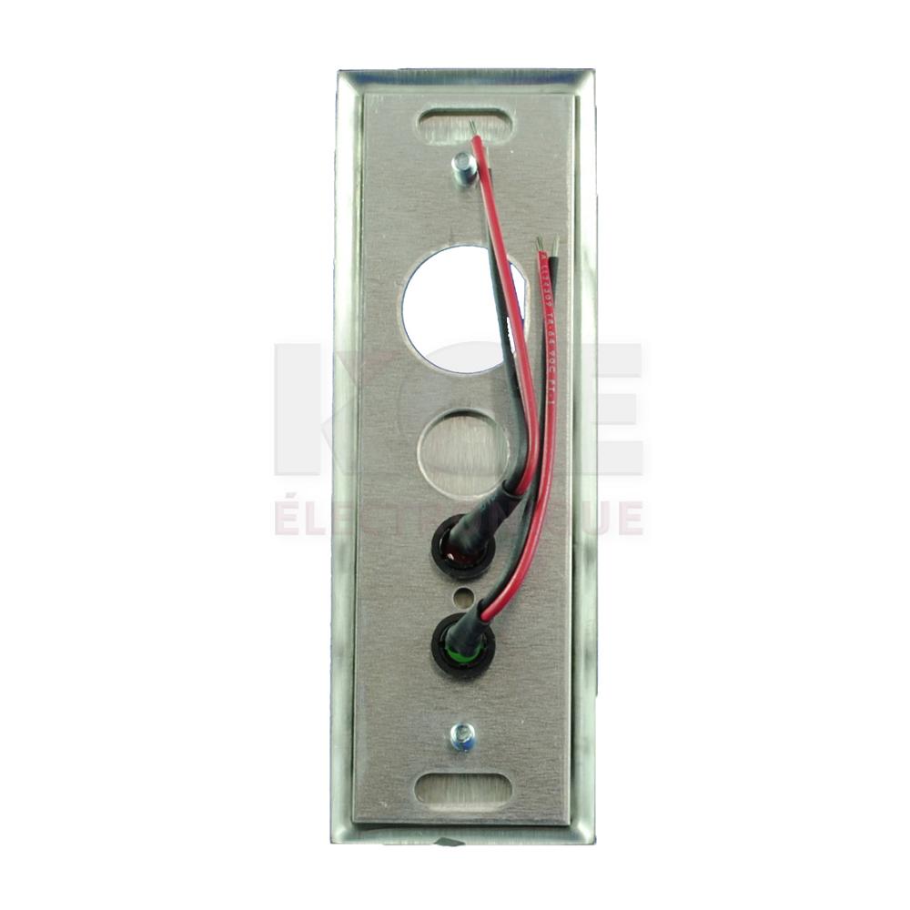 Slim Remote Alarme Plate with LEDs, Tamper Switch and D Hole