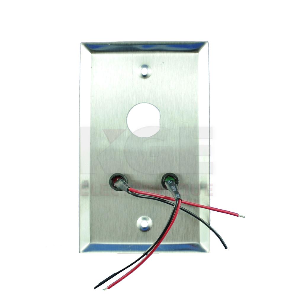 Remote Alarm Plate with 2 LEDs and D Hole