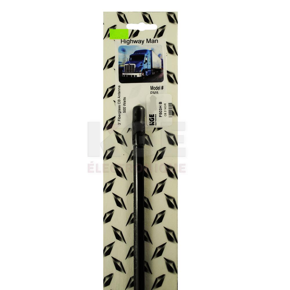 Antenne de CB Magnétique 3' Noire