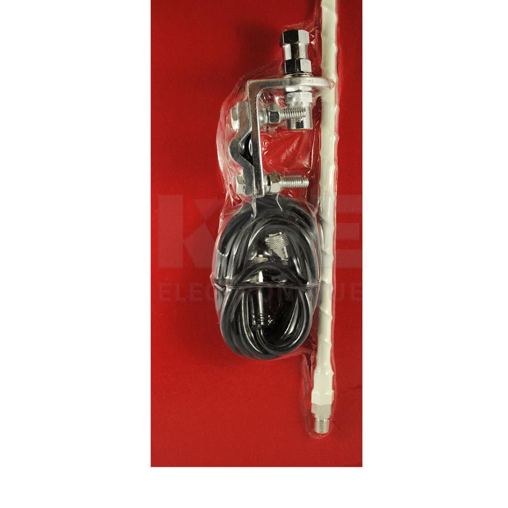 White 3ft Fiberglass CB Antenna