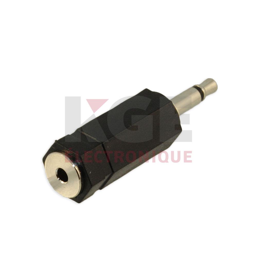 3.5mm Mono Plug to 2.5mm Mono Jack Adaptor