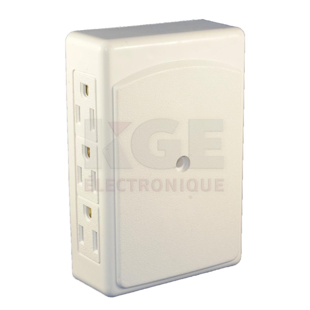 Multiprise 6 prises pour espaces restreints