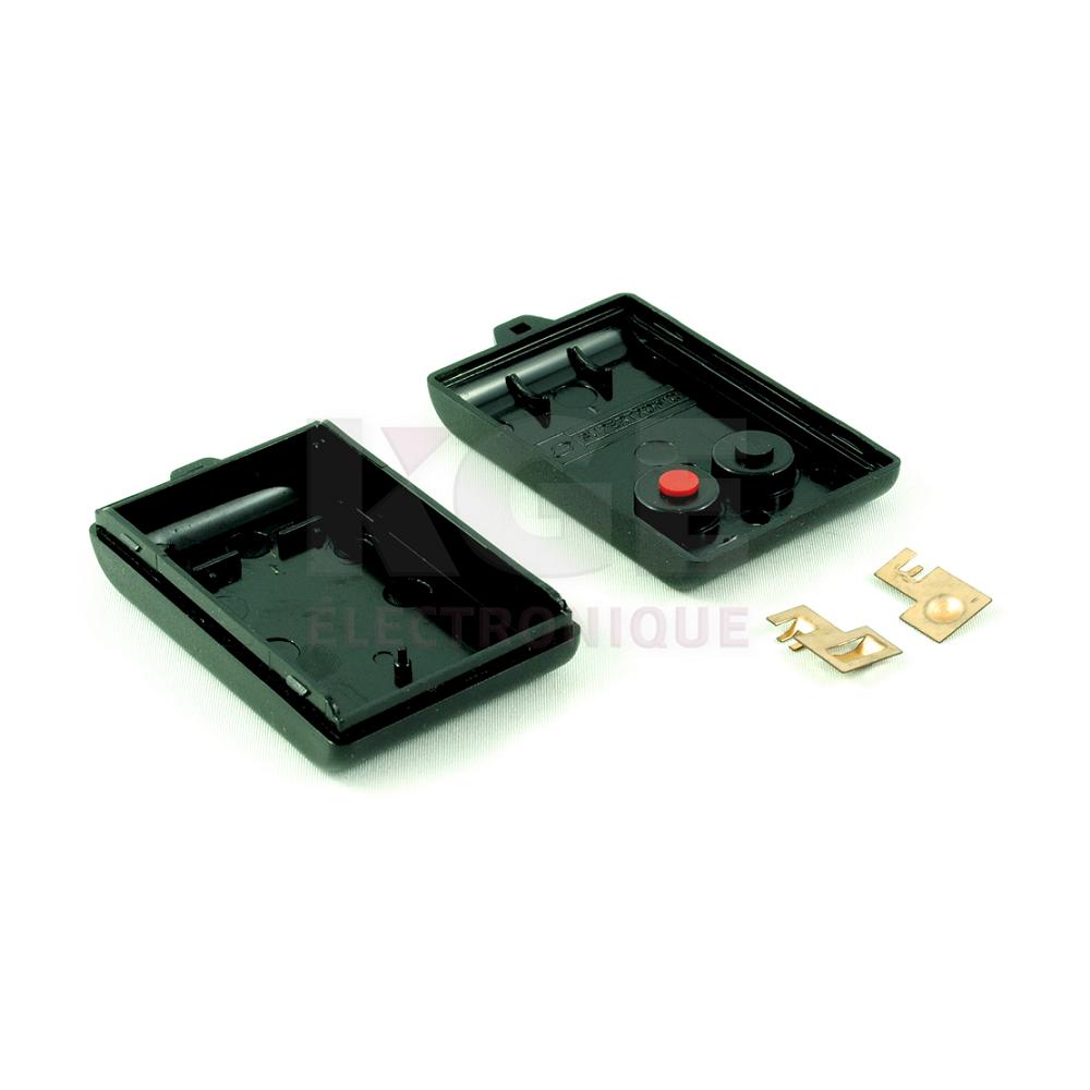 Boîtier Hammond PP24BKNR en Plastique avec Deux Boutons - 57 x 36 x 16mm