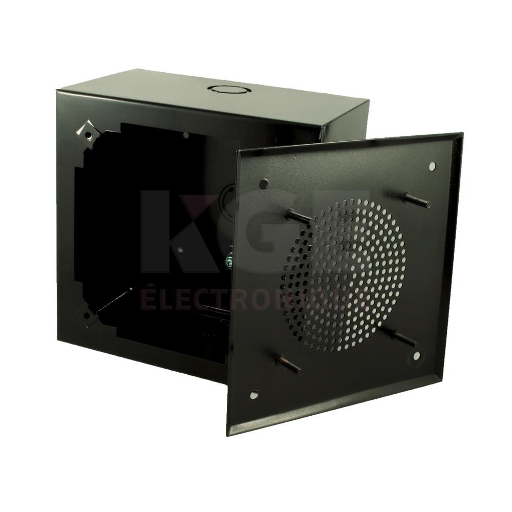 Black Metal Speaker Enclosure