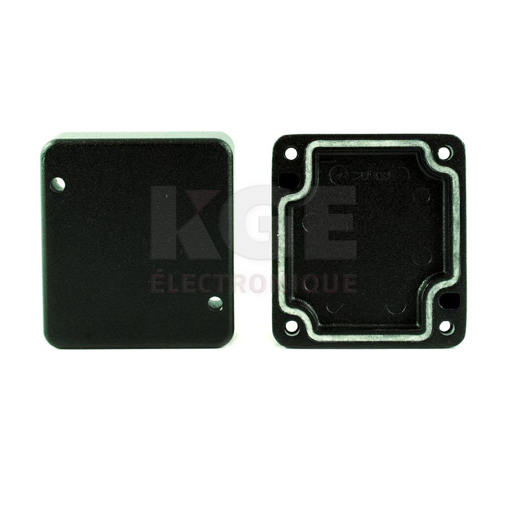 1590Z061BK - Black Diecast Aluminum Watertight Heavy Duty - 2.51