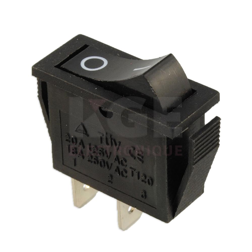 Momentary switch (On)-Off SPST 20A 120VAC