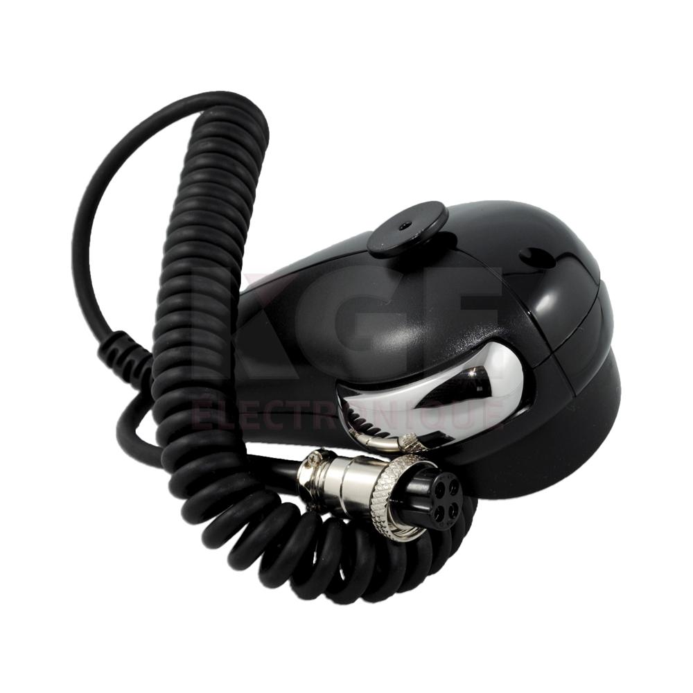 Microphone pour CB 4 pins à poignée de pistolet ergonomique