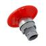 Red mushroom head momentary push button IP65 with 22mm mounting hole