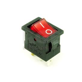 12VDC 16A Rocker Switch SPST On-Off - red