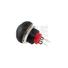 Sealed push button with yellow LED SPST Off - (On Momentary)