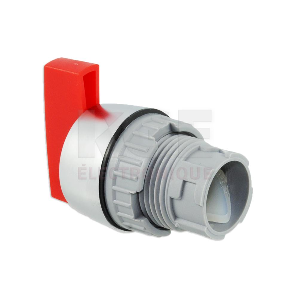 2 position long knob spring return red button IP65 22mm mounting hole