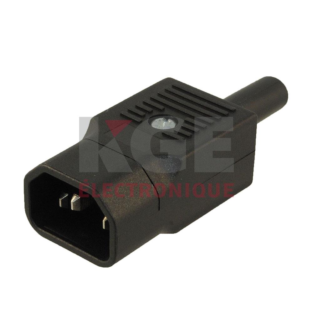 3 pin mâle AC jack for computers