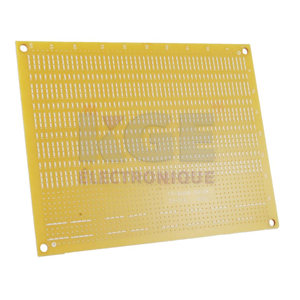 Plaque de Montage Perforée avec Trace de Cuivre Prédéfinie