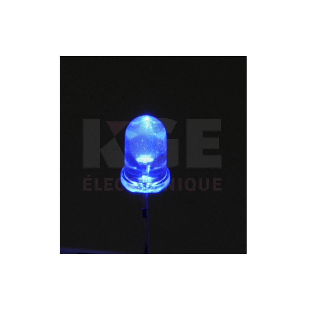 DEL bleue 5mm 3.6V paquet de 10