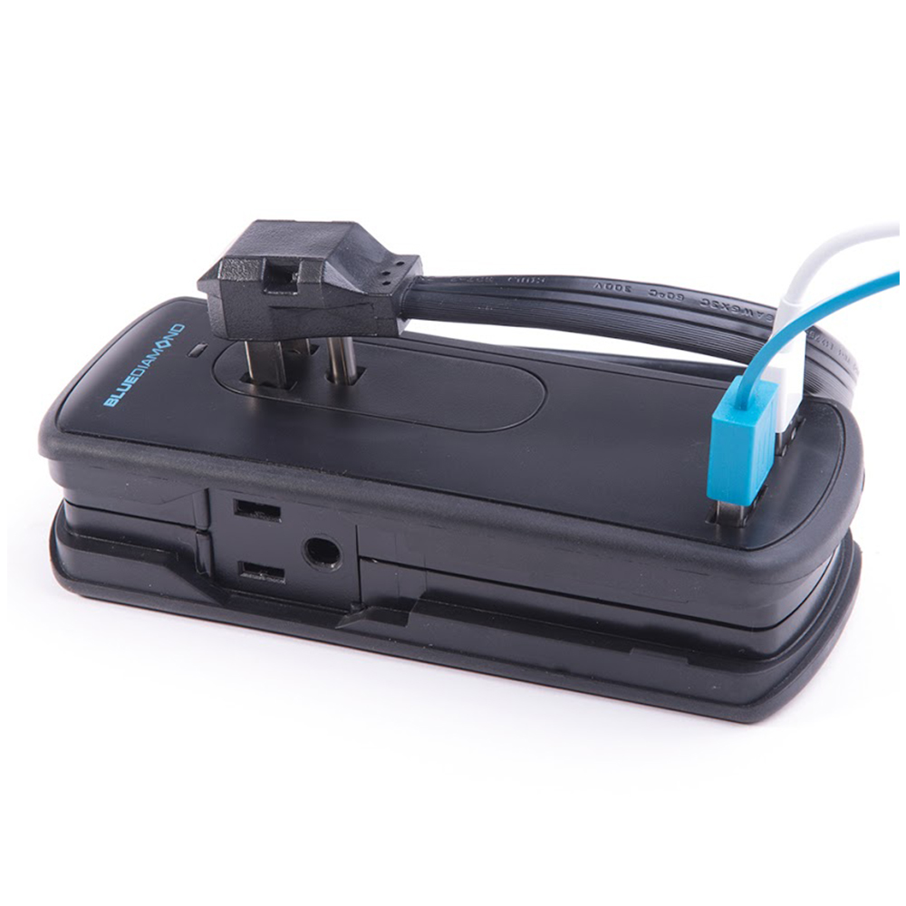 Parasurtenseur 306 Joules avec 2 prises + 2 ports USB 3.4A et cordon de 1 pied