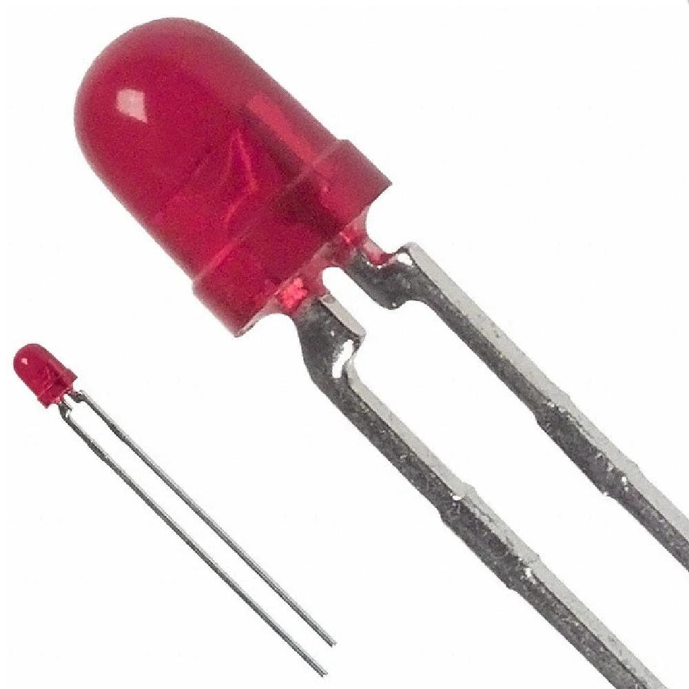 DEL rouge 3mm diffuse 12V 13mA