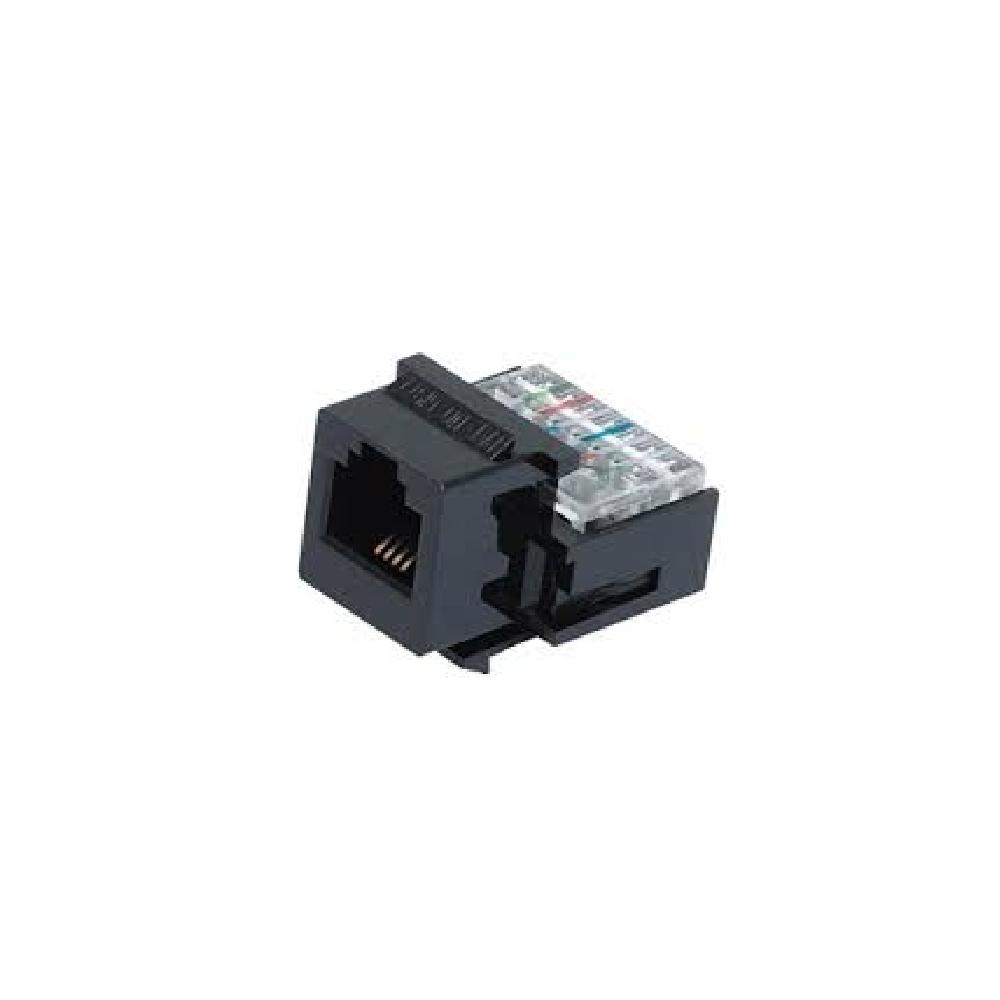 RJ12 Jack Tool-Less Cat3 - Black