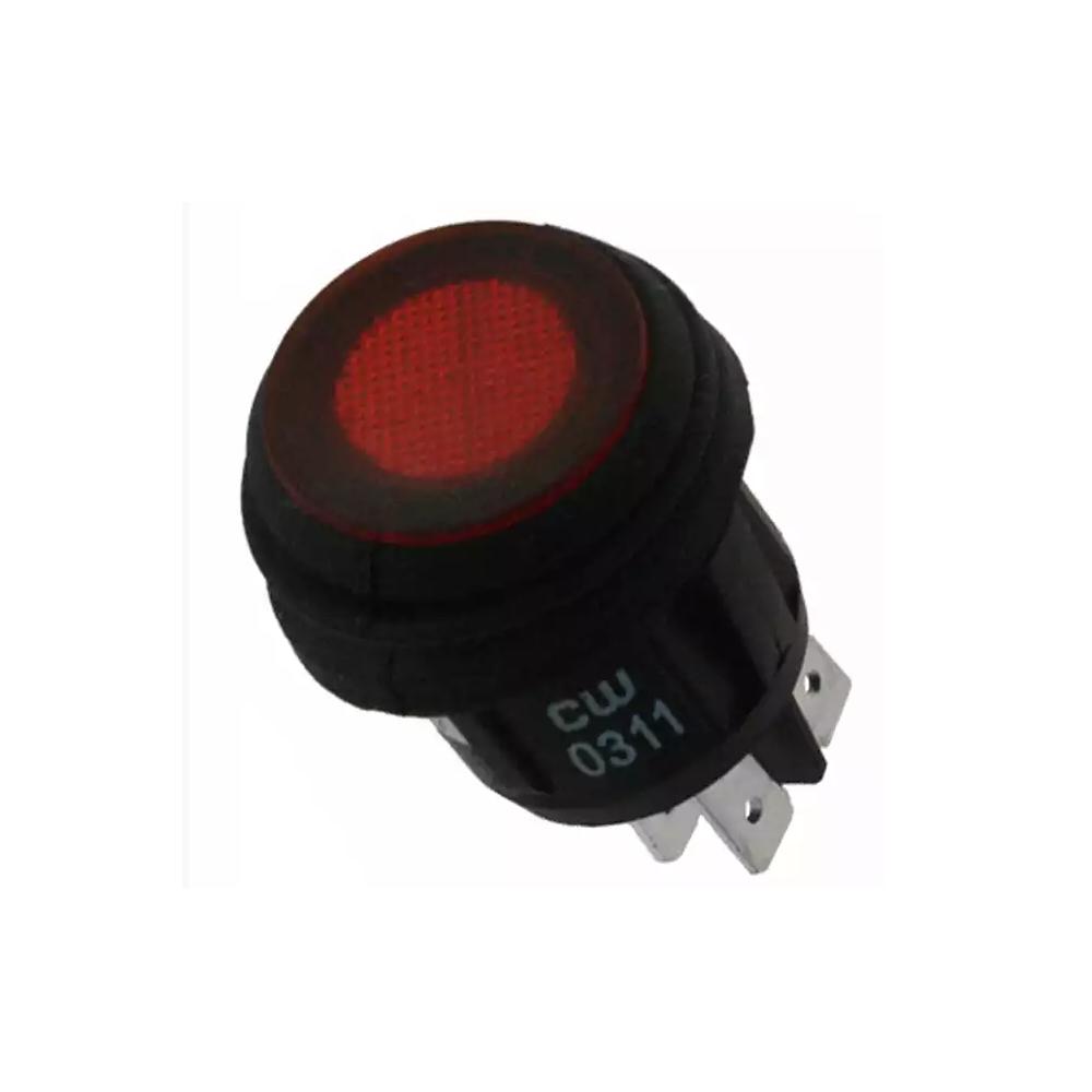 Interrupteur à bascule DPST On-Off 20A 12V - rouge