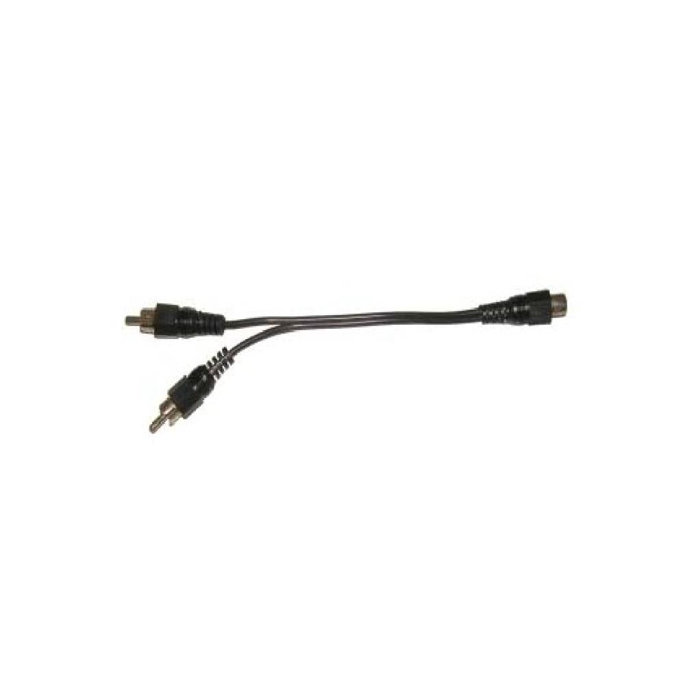 1 RCA Jack to 2 RCA Plugs