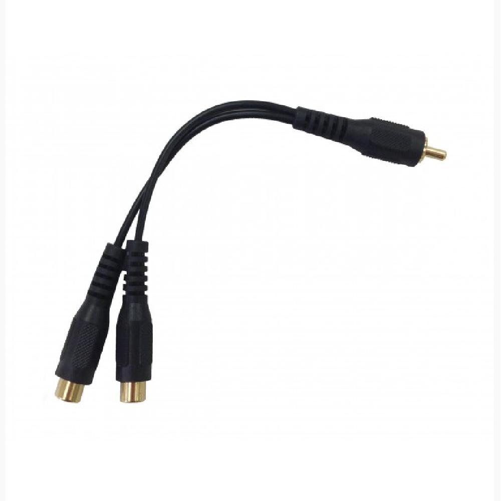 1 RCA Plug to 2 RCA Jacks