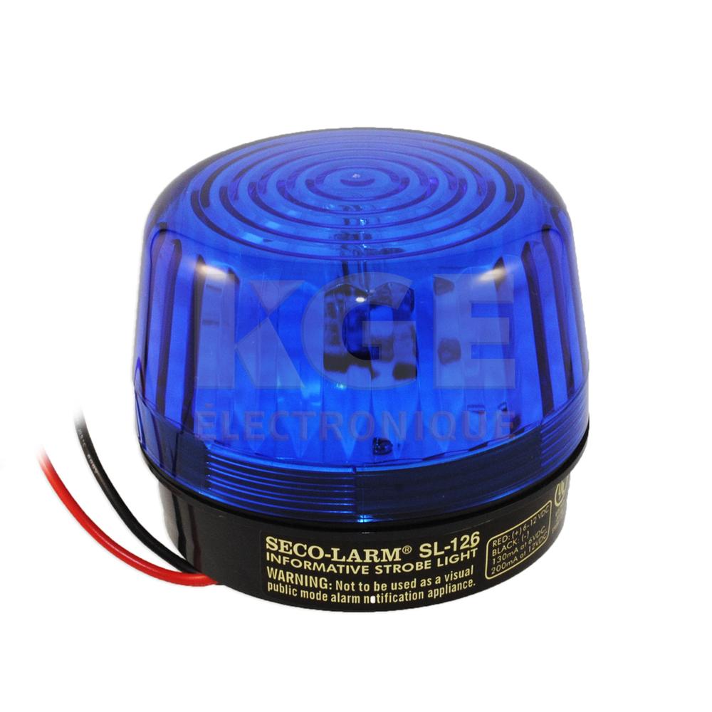 Strobe Light - Blue 12 VDC