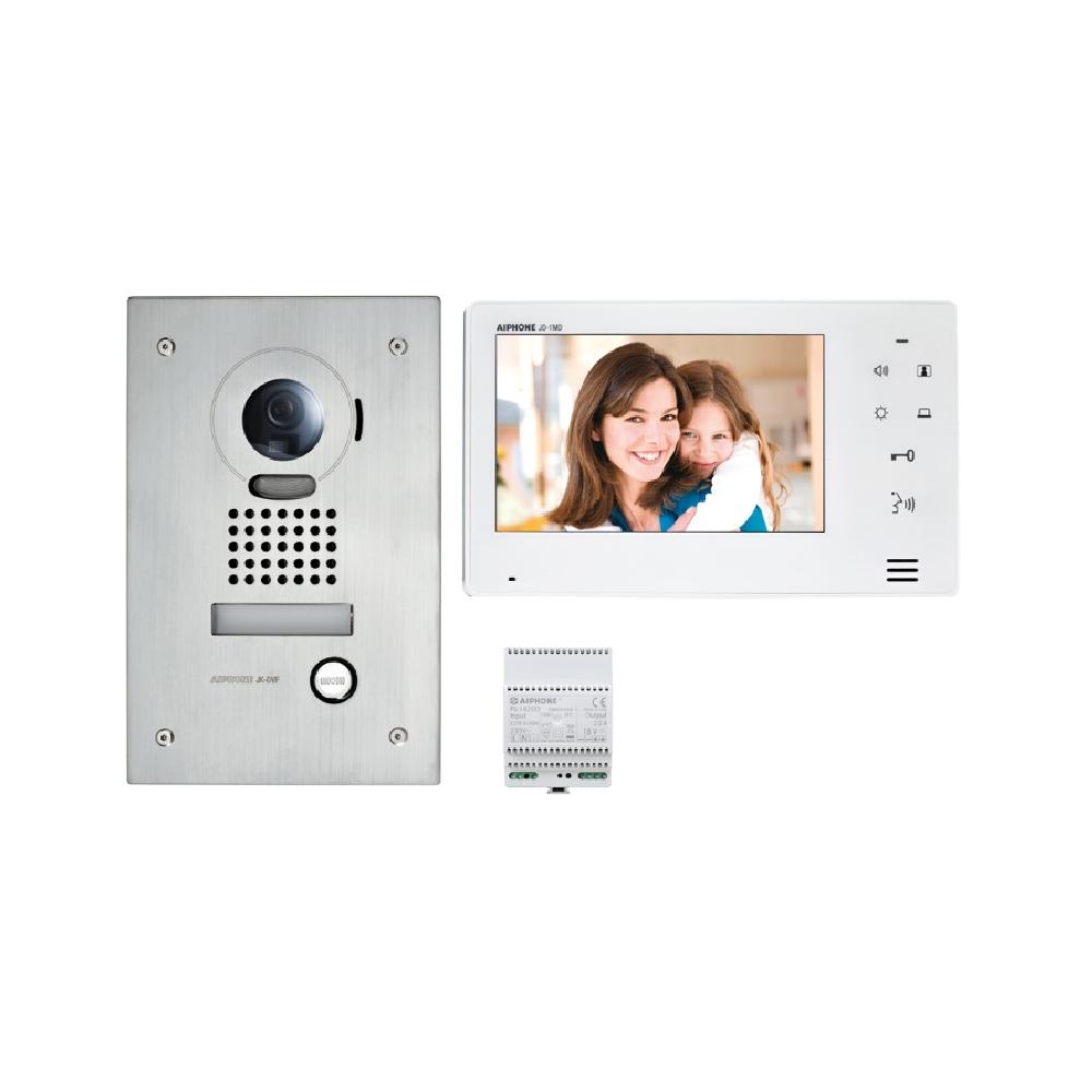 Video Kit Flush Mount : 1 Door Station JO-DVF, 1 JO-1MD & 1 PS-1820D