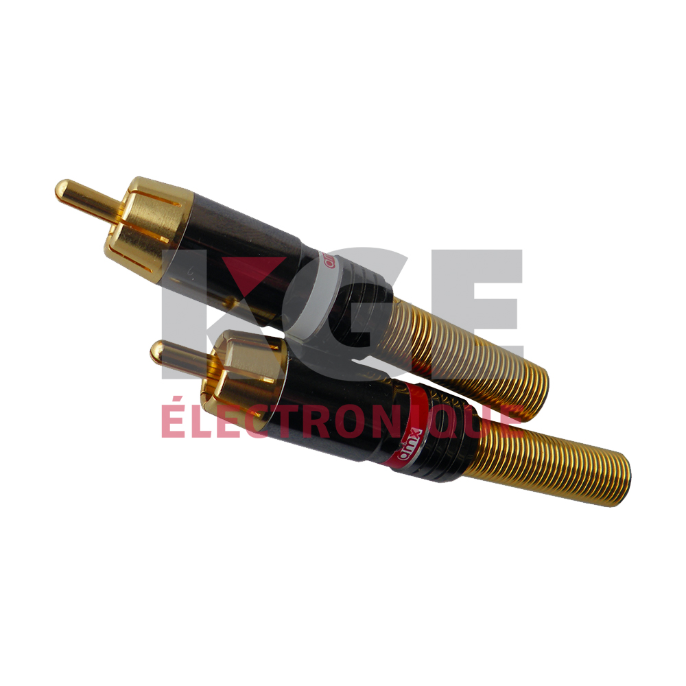 Pair of RCA Connector 10-12AWG - Gold