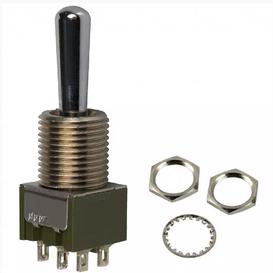 Interrupteur à Long Levier DPDT On-Off-On 6A 125VAC
