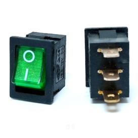 Interrupteur à Bascule SPST 12VDC 16A On-Off - vert