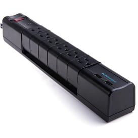 Rallonge Multi-prises de 6' avec 2 ports USB et Protection contre la Surtension 1080 joules