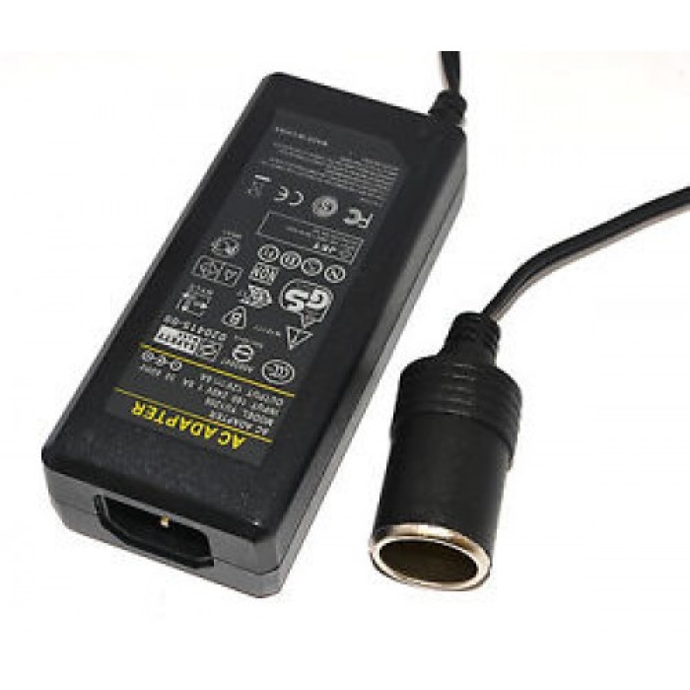 Transformateur 12 Volts DC 6A avec Fiche Allume-Cigarette