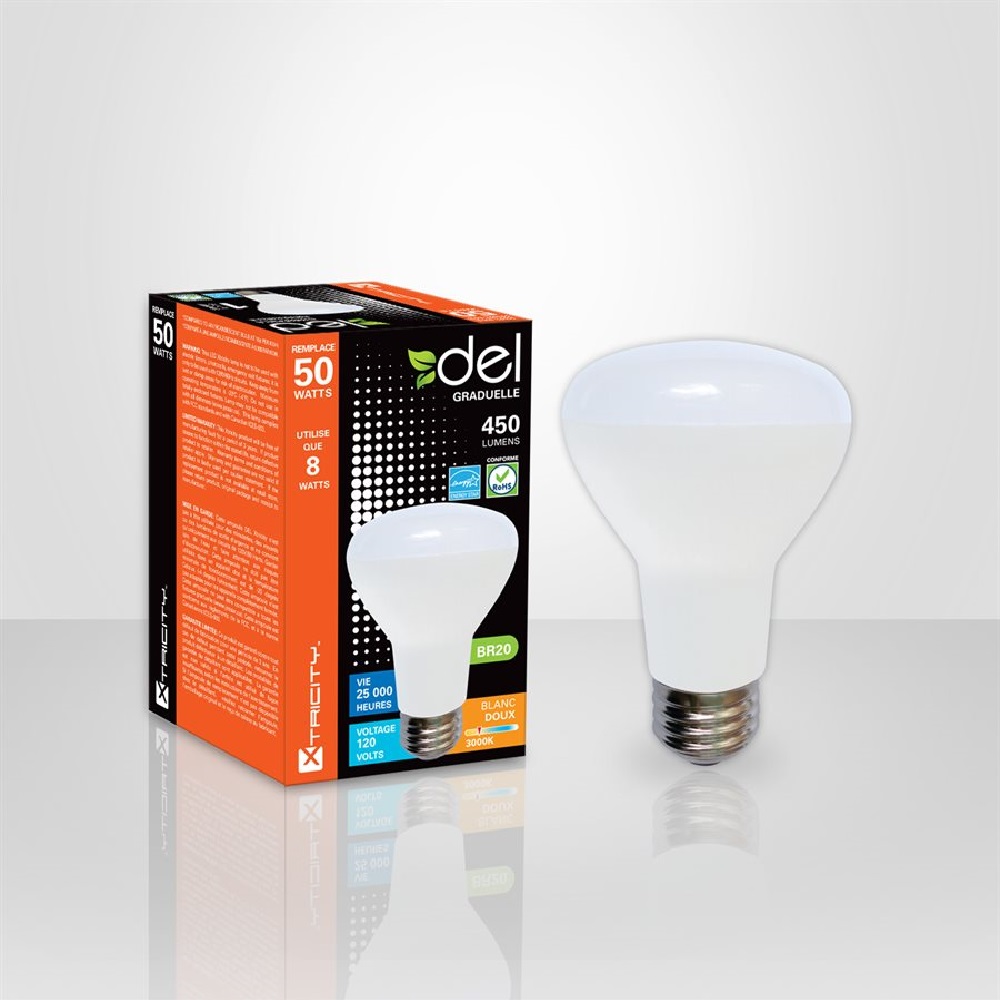 LED BR20 8W 120V Soft White