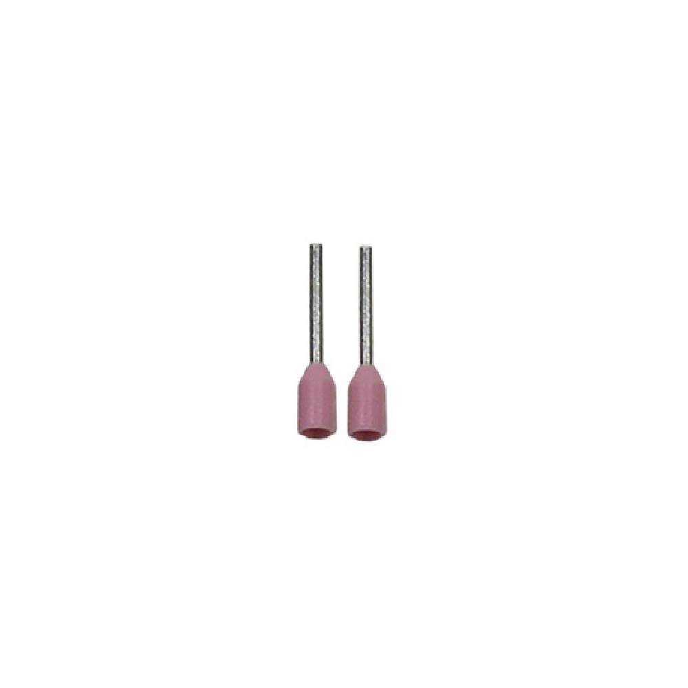 10x Ferrules 24AWG - Pink