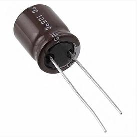 Condensateur 1µF (1uF) 35V Aluminum 20000 Hrs @ 105°C