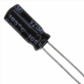 Capacitor 22µF (22uF) 50V Aluminum 1000 Hrs @ 105°C
