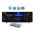 Bluetooth Stereo Amplifier Receiver, FM Radio, USB & SD Memory Card Readers, Aux (3.5mm) Input, Digital LCD Display, Microphone Inputs, 200 Watt