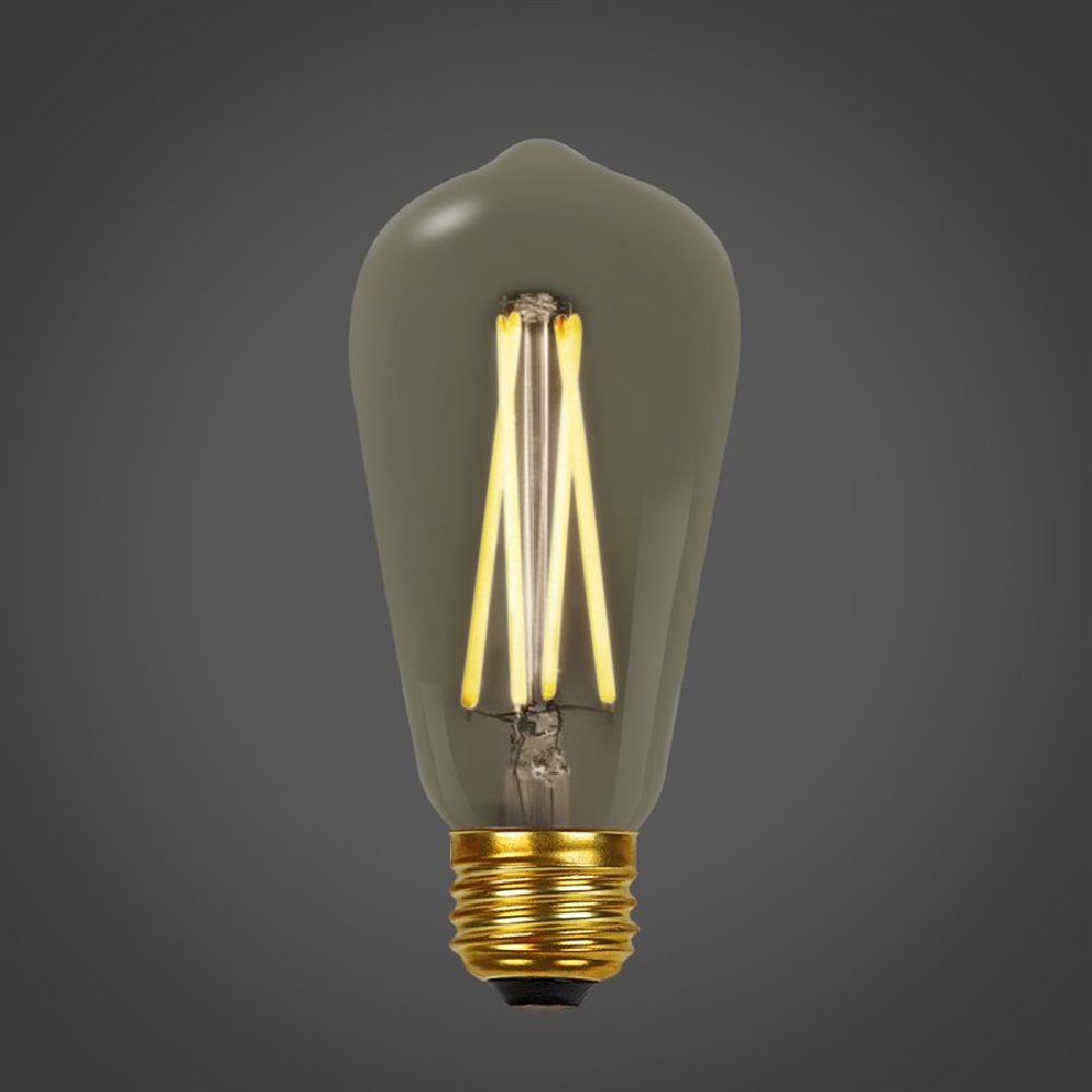 LED Type S-Smoked Fil / 5W / 120V / 2200K - Soft White Dim.