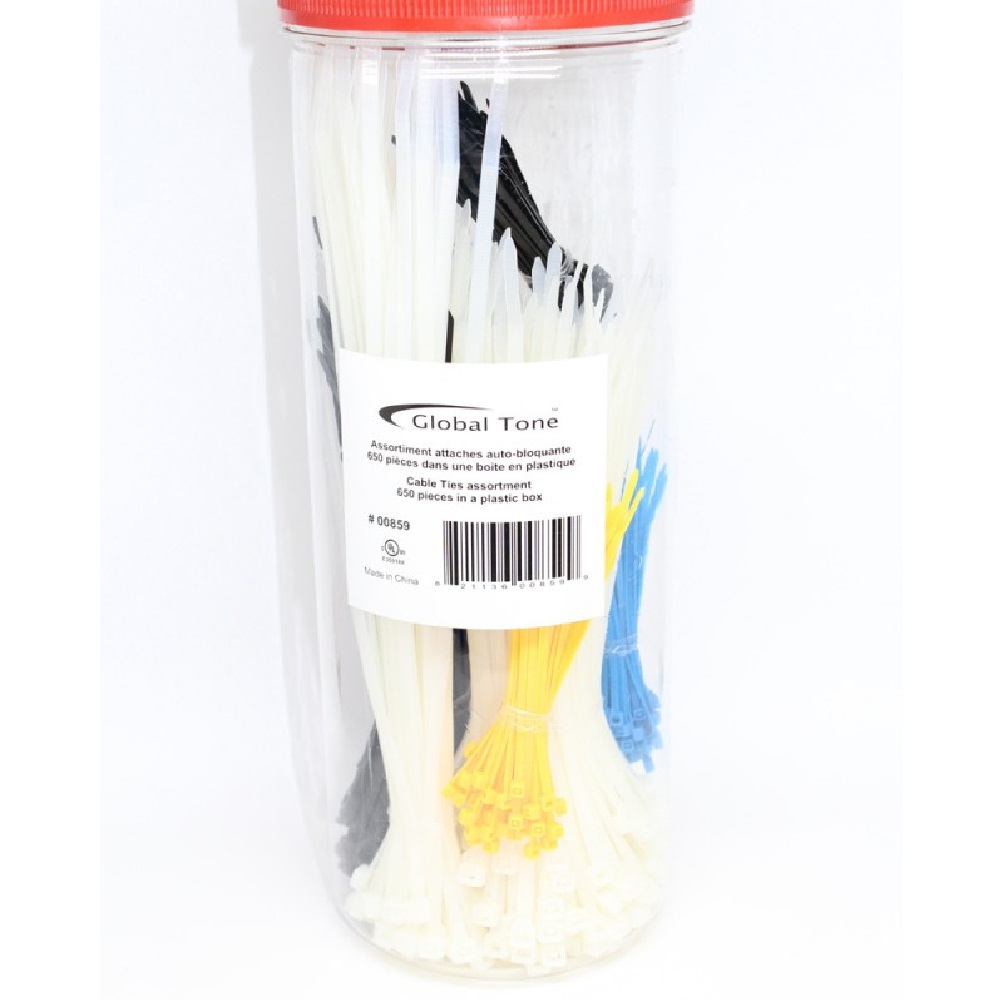 650 Cable Ties Assortment