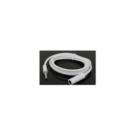 6ft 3.5mm Male To 3.5mm Female Stereo Audio Cable, 4 contacts - White