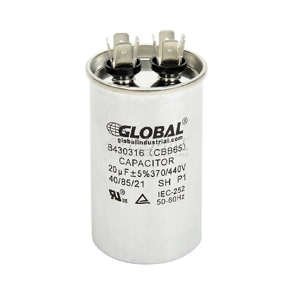 Condensateur AC 20MFD 370 VAC Rond