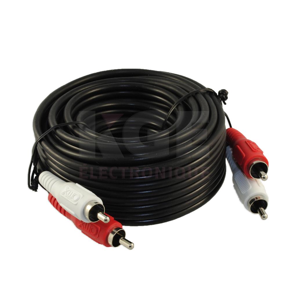20' 2 RCA Phono Plugs to 2 RCA Phono Plugs
