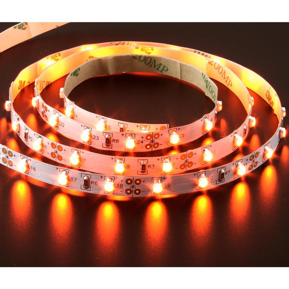 Ruban Adhésif DEL Ambre 4.8W - Prix par Pied