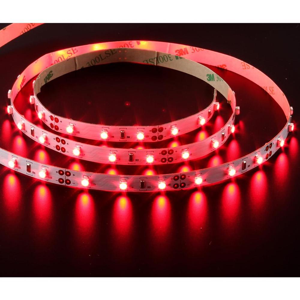 Ruban de DEL Adhésif Rouge 4.8W - Prix par Pied