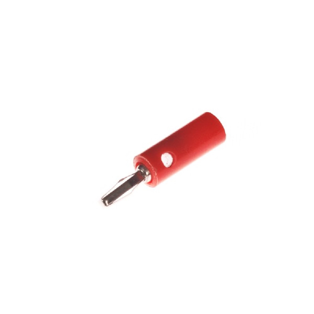 Pair of Banana Plug Nickel - Red and Black